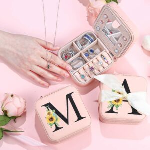 Parima Jewelry Organizer Box, Small Jewelry Box for Women Girls Initial Q Travel Jewelry Case Small Jewelry Box Jewelry Travel Case Jewelry Box Organizer Mini Travel Jewelry Case Travel Jewelry Box