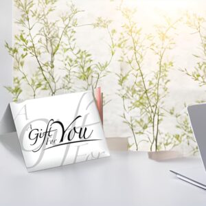 Gift Card Presenter (White - Italic) 100 pack