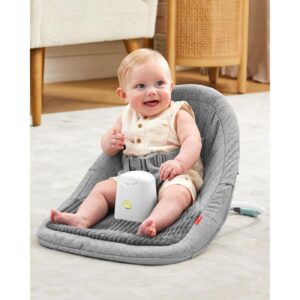 Skip Hop Baby Ergonomic Activity Floor Seat for Upright Sitting, Silver Lining Cloud, Gray