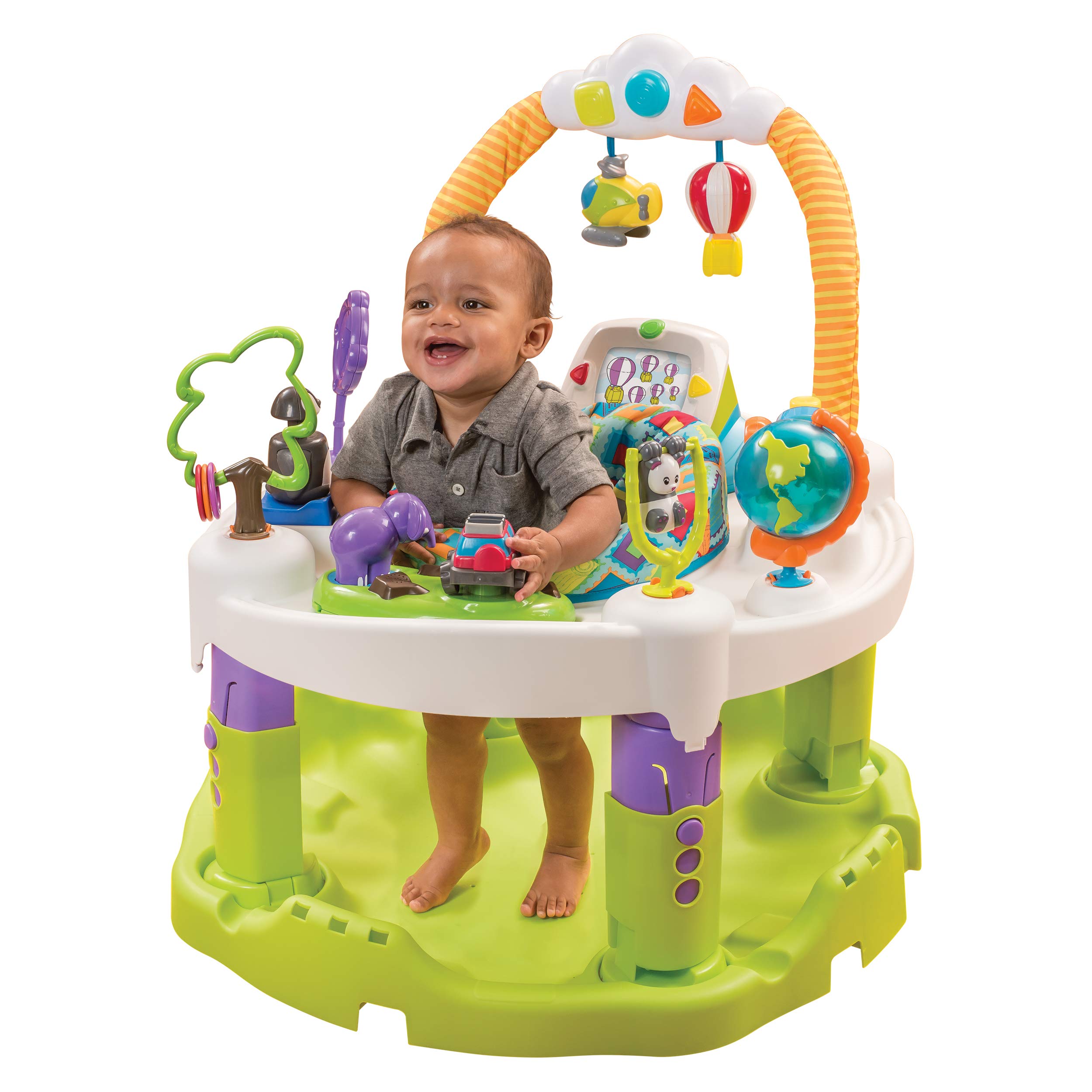 Evenflo ExerSaucer Triple Fun+ World Explorer Bouncing Activity Saucer