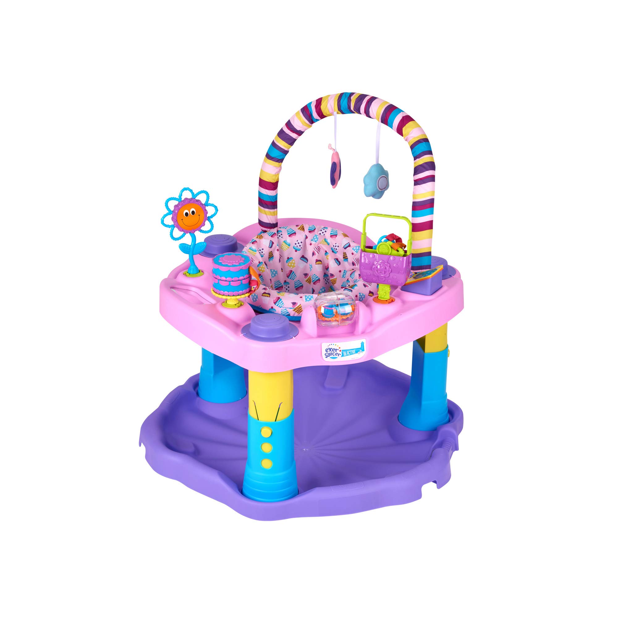 Evenflo Exersaucer Bouncing Activity Saucer, Sweet Tea Party