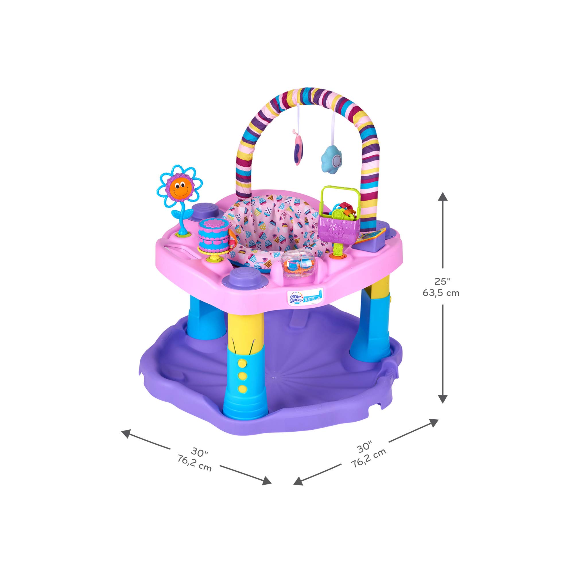 Evenflo Exersaucer Bouncing Activity Saucer, Sweet Tea Party