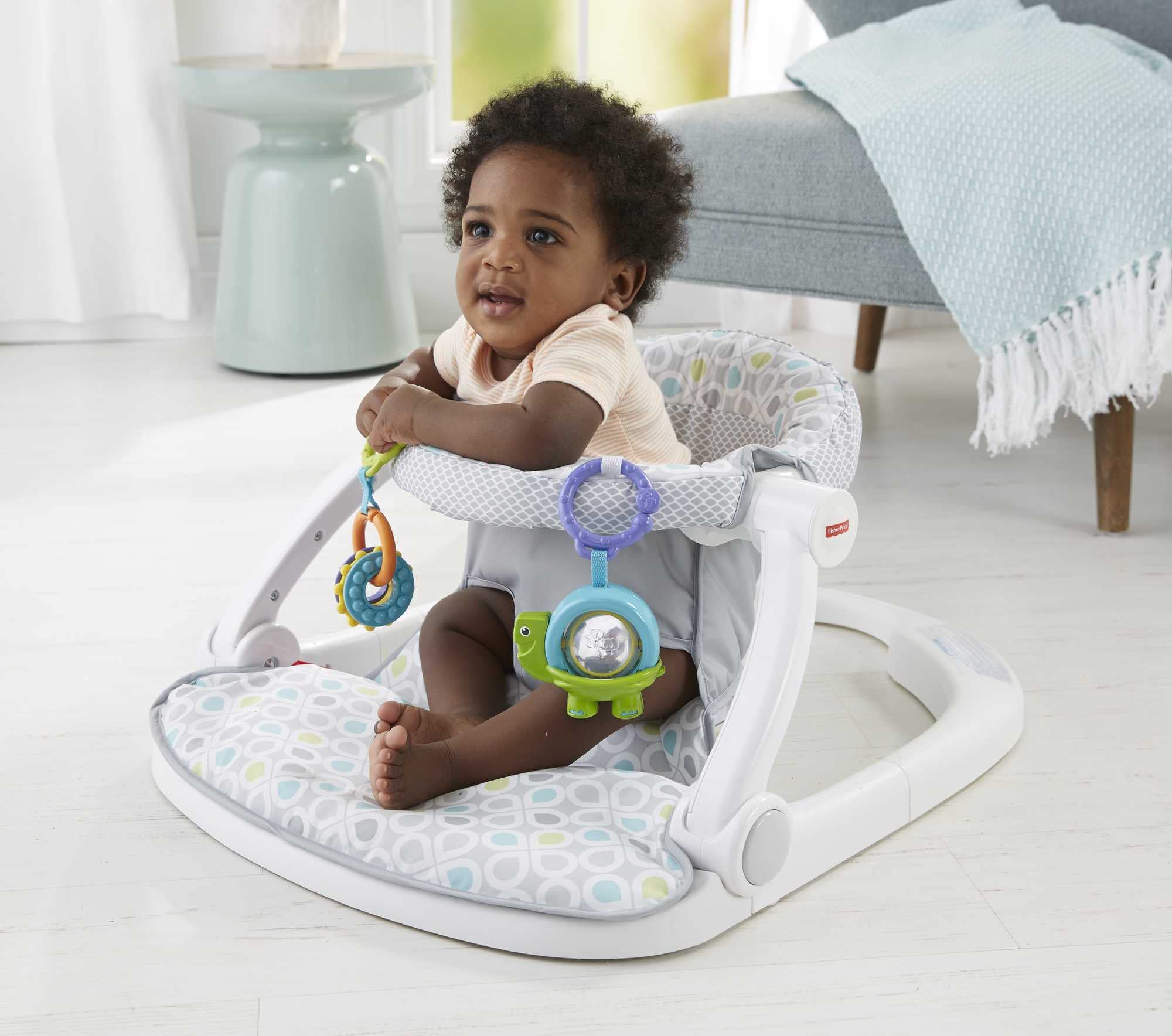 Fisher-Price Baby Bouncer and Portable Chair Set with Toys and Music