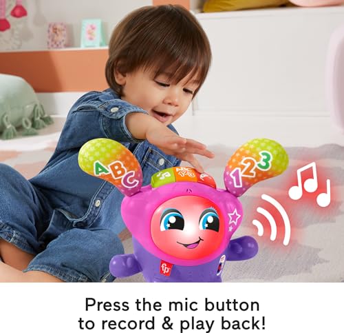 Fisher-Price Baby & Toddler Learning Toy DJ Bouncin’ Star with Music Lights & Bouncing Action for Ages 6+ Months