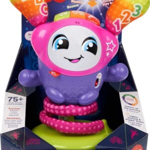 Fisher-Price Baby & Toddler Learning Toy DJ Bouncin’ Star with Music Lights & Bouncing Action for Ages 6+ Months