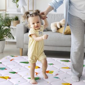 Odorless Premium Foam Baby Play Mat 71" X 59", Extra Large Activity Playmats for Babies,Toddlers, Infants, Soft Thicker Baby Mat for Floor, Play & Tummy Time, Machine Washable for Easy Care