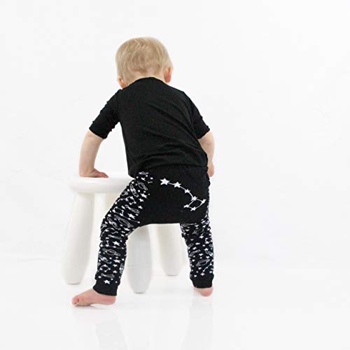 Doodle Pants Space Collection 3M-24M Toddler Boys, Girls & Baby Legging (Constellations Legging, S (3M-12M))