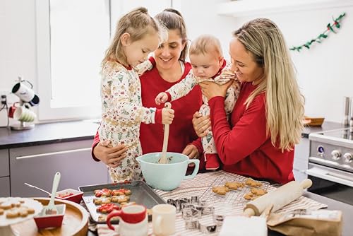 Burt's Bees Baby Baby Family Jammies Matching Holiday Organic Cotton Pajamas, Gingerbread Fair Isle, Womens Medium