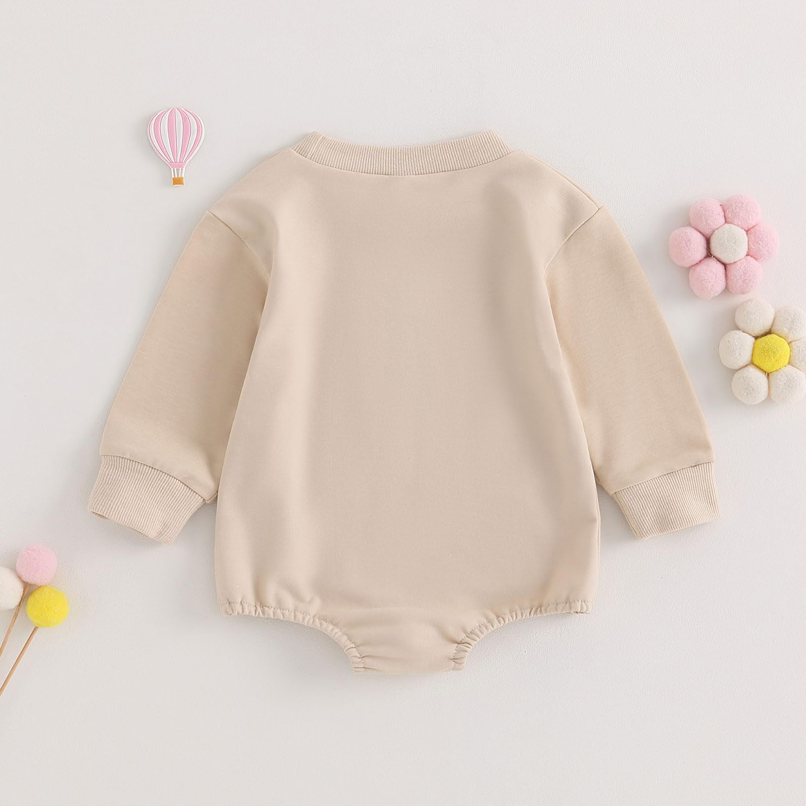 Infant Baby Girl Fall Outfit Sweatshirt Romper Letter Embroidery Jumpsuit Big Lil Sis Matching Newborn Winter Clothes