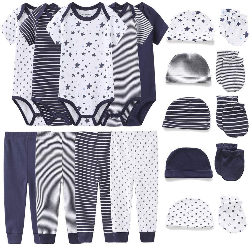 Kiddiezoom Unisex Baby Layette Essentials Giftset Clothing Set 19-Piece 6 Months