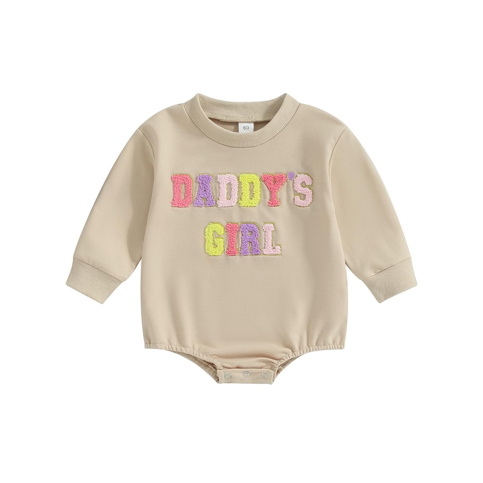 BemeyourBBs Daddys Girls Baby Clothes Crewneck Sweatshirt Romper Sweater Onesie Cute Newborn Baby Girl Fall Outfit (0-3 Months, daddys girl)