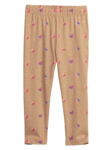 gap baby girls pull-on leggings, camel beige 814, 6-12 months us