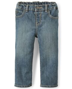 the children's place baby boys and toddler boys basic bootcut jeans, tide pool, 4t