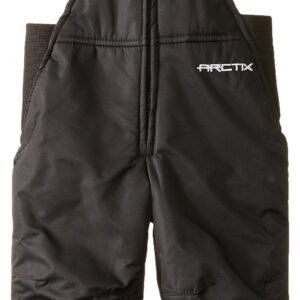 Arctix Infant/Toddler Chest High Snow Bib Overalls, Black, 2T