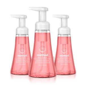 method foaming hand soap, pink grapefruit, 10 fl oz, biodegradable formula, (pack of 3)