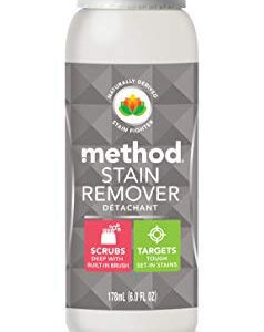 Method Stain Remover, Fragrance Free, Built-in Brush & Plant-Based Formula Combine to Target Set-in Stains, 6 FL Oz, (Pack of 9)