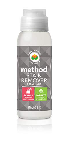 Method Stain Remover, Fragrance Free, Built-in Brush & Plant-Based Formula Combine to Target Set-in Stains, 6 FL Oz, (Pack of 9)