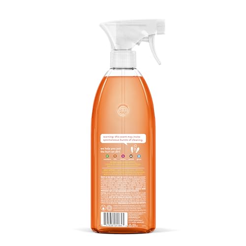 Method All-Purpose Cleaner Spray, Clementine, Plant-Based and Biodegradable Formula Perfect for Most Counters, Tiles, Stone, and More, 28 Oz Spray Bottles, (Pack of 8)