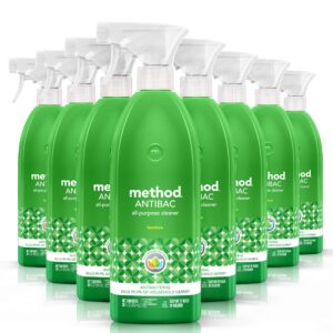 method antibacterial all purpose cleaner spray, bamboo, kills 99.9% of household germs, 28 fl oz (pack of 8)