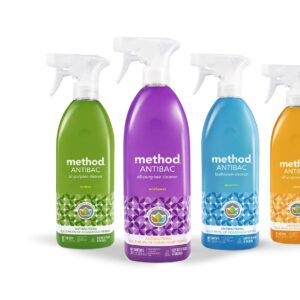 Method Antibacterial All Purpose Cleaner Spray, Bamboo, Kills 99.9% of Household Germs, 28 Fl Oz (Pack of 8)