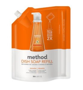 natural! method dish soap refill clementine36.0 fl oz(2pk)