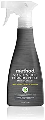 Method Stainless Steel Cleaner + Polish 14 oz. & Method Wood Polish, 14 oz. Bundle