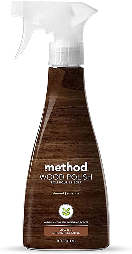 Method Stainless Steel Cleaner + Polish 14 oz. & Method Wood Polish, 14 oz. Bundle