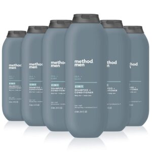 method men 2-in-1 shampoo + conditioner; sea + surf; pack of 6; sea & surf; 6 count