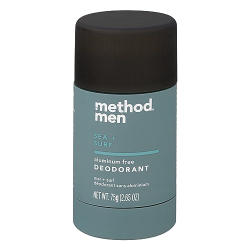 Method Men Aluminum Free Deodorant, Sea + Surf, 2.65 oz, 2.65 Fl oz