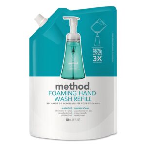 method foaming hand soap, refill, waterfall, biodegradable formula, 28 oz, (pack of 1)