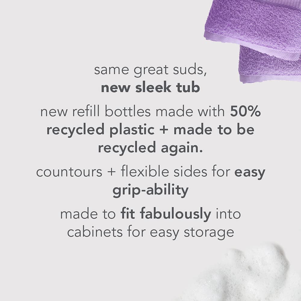 Method Premium Gel Hand Soap Refill, Violet + Lavender, Recyclable Bottle, Biodegradable Formula, 34 fl oz (Pack of 4)