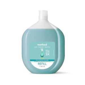 Method Gel Hand Soap Refill, Pink Grapefruit, Waterfall, 34 Fl Oz each, 2 CT (Variety Pack)