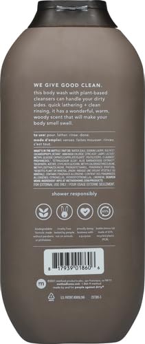 Method Men Body Wash, Cedar + Cypress, Paraben and Phthalate Free, 18 fl oz (Pack of 1)