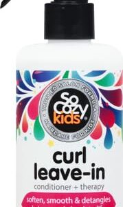 So Cozy Leave In Conditioner Spray (8 Fl Oz) Paraben-Free Detangler for Kids' Curly Hair, Deep Conditioner & Tangle-Free Curls, Gentle & Nourishing with Keratin, Vitamin B5, Olive Oil & Jojoba Oil