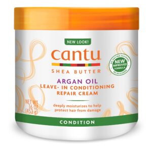 cantu leave-in conditioning repair cream with argan oil, 16 oz (packaging may vary)