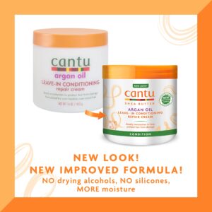 Cantu Leave-In Conditioning Repair Cream with Argan Oil, 16 oz (Packaging May Vary)