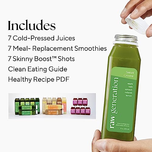 Raw Generation 7-Day Stay Skinny Method - Post-Cleanse Weight Management System | Natural Gut Detox | Sustainable Maintenance of Cleanse Results | Improve Digestion & Eliminate Bloating