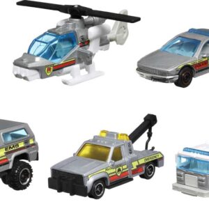 Matchbox Cars 5-Pack Toy Cars, Trucks & Aircraft in 1:64 Scale, Collectable 70th Anniversary Packaging, Set for Kids & Collectors