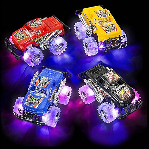 ArtCreativity Light Up Monster Trucks for Boys and Girls, Toy Truck Set of 2, Monster Trucks for Boys 3-6 Years Old, Toddler Monster Truck Toys, Light Up Trucks, Easter Gifts for Kids