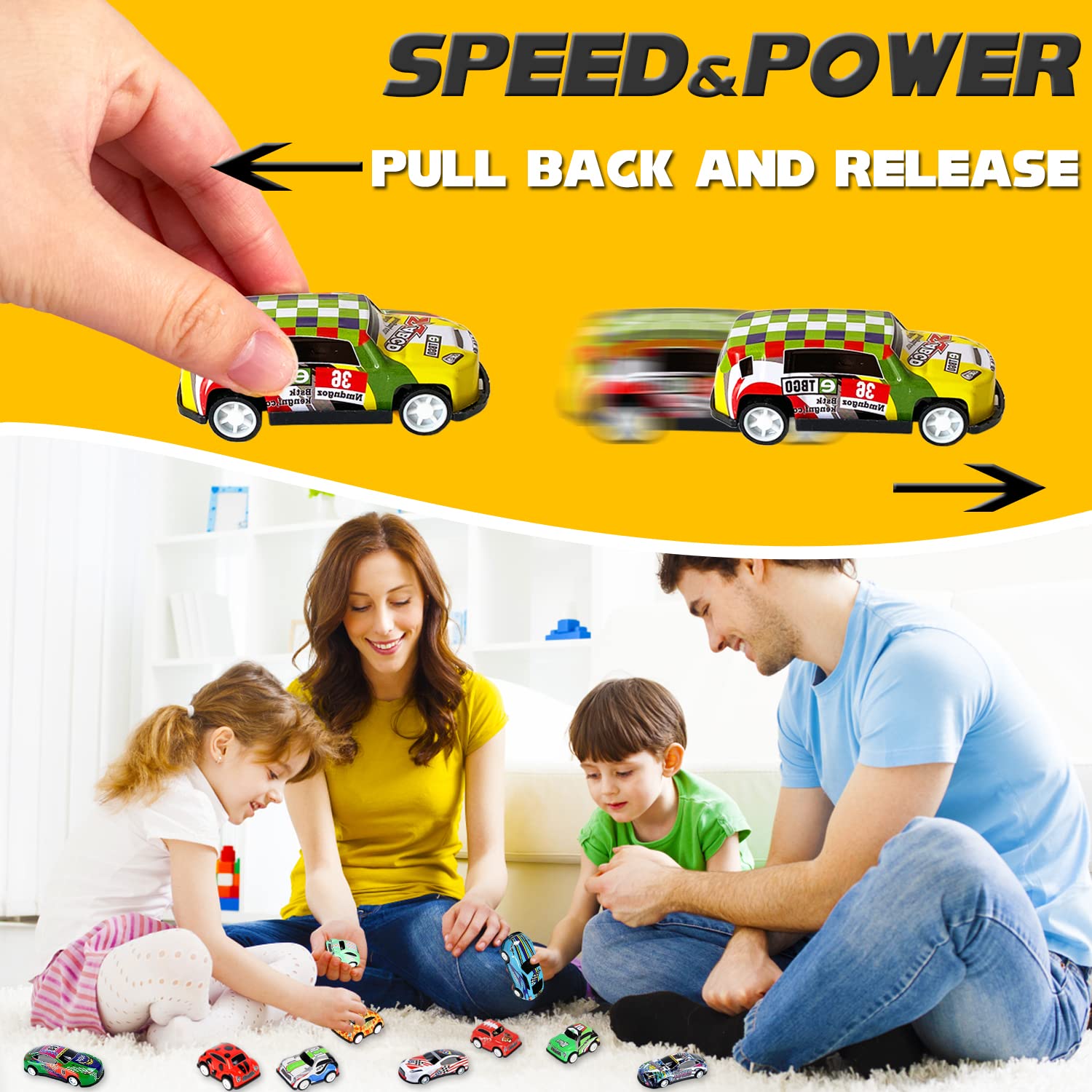 Qiuttnqn 50 PCS Mini Pull Back Cars,Fun Bulk Race Car Set,Mini Die-Cast Race Cars for Kids,Carnival Prizes for Boys and Girls,Christmas,Birthday,Party Gifts,Party Favors