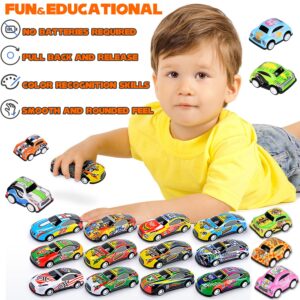 Qiuttnqn 50 PCS Mini Pull Back Cars,Fun Bulk Race Car Set,Mini Die-Cast Race Cars for Kids,Carnival Prizes for Boys and Girls,Christmas,Birthday,Party Gifts,Party Favors