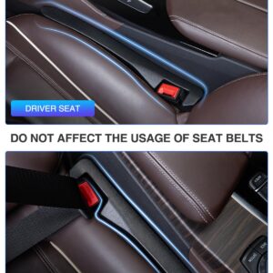 Homaupt Car Seat Gap Filler, 2 Pack PU Leather Fill The Gap Between Seat and Center Console, Seat Crevice Blocker Stop Things from Dropping, Universal Vehicle Interior Accessories for Car SUV Truck