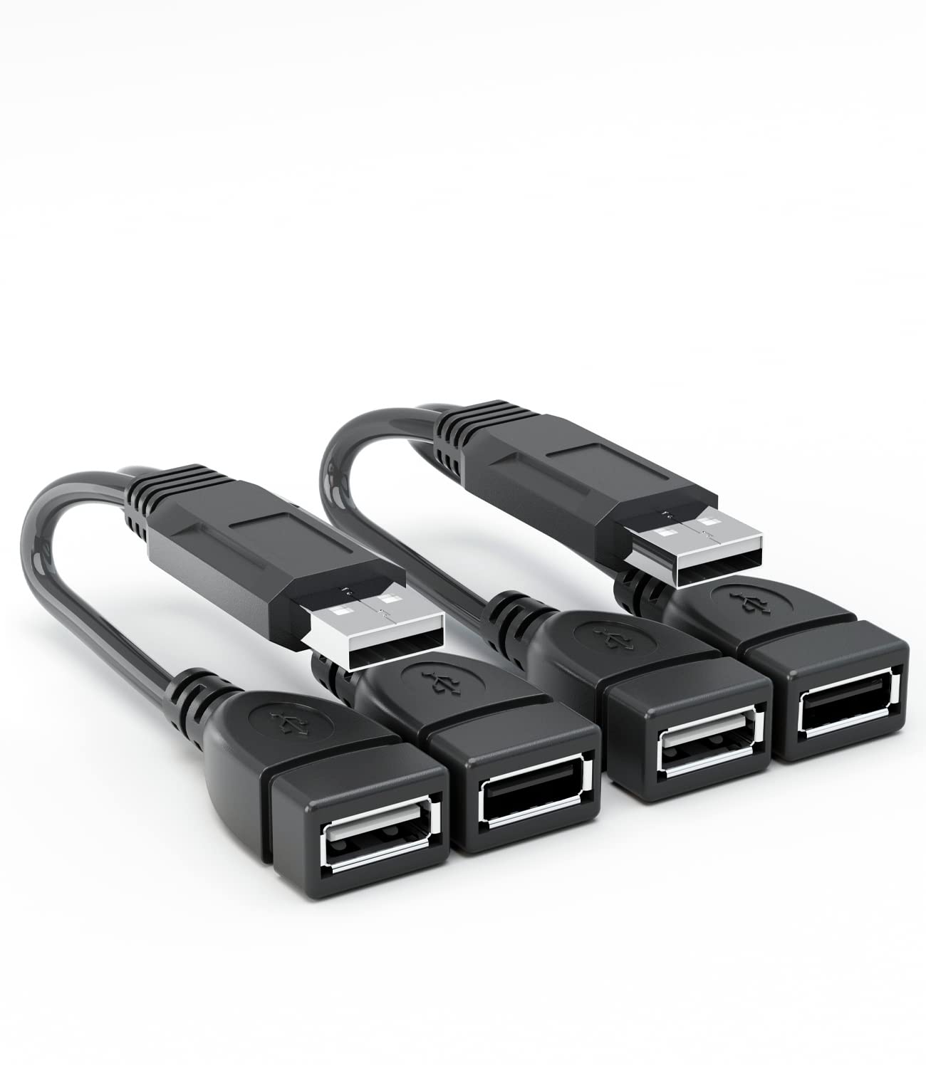 Eanetf USB Cable, 2-Port USB 2.0 Male to Female Splitter, High-Speed Charging & Data Transfer for Laptop, Car, Mac, TV, PC, Xbox, HDD