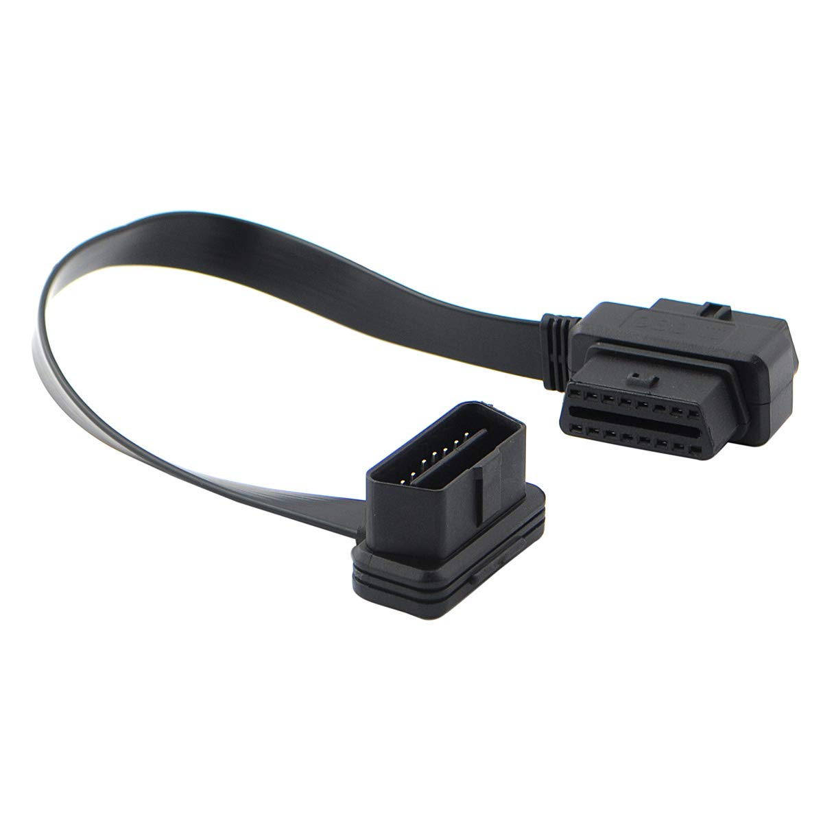 OLLGEN 30cm OBD II OBD2 16 Pin Car Diagnostic Splitter Cord Male to Dual Female Extension Cable Adapter