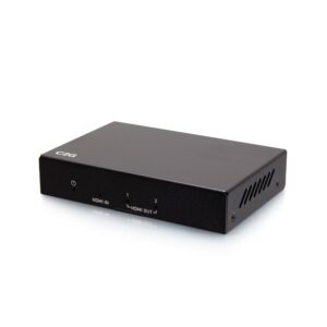 c2g 2-port hdmi distribution amplifier splitter - 4k 60hz