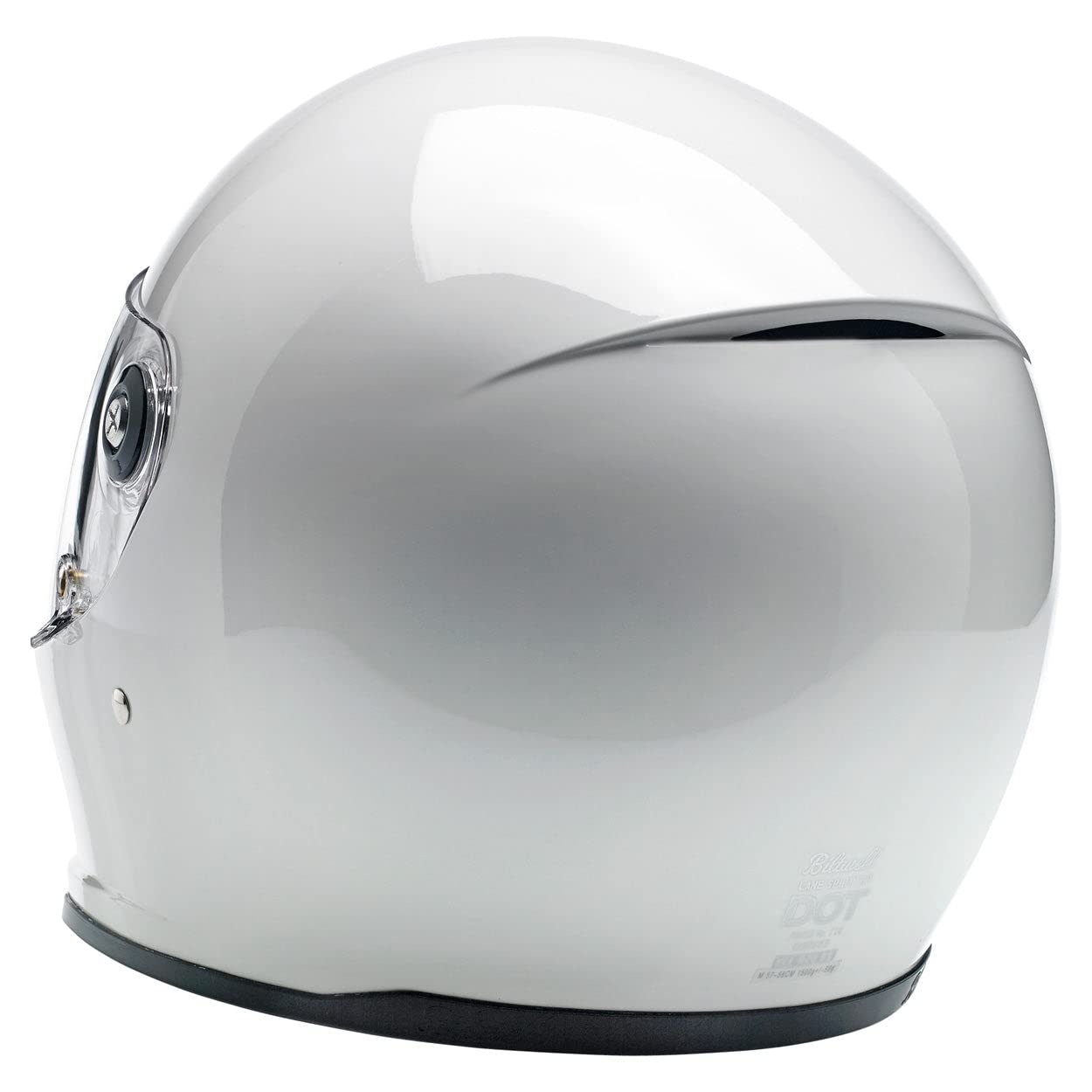 Biltwell | Lane Splitter | DOT & ECE Approved | Motorcycle Helmet | Full Face with Visor | Gloss White | X-Large