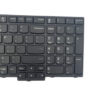 yhfshop Laptop Replacement US Layout Keyboard for Lenovo ThinkPad E580 E585 E590 L580 P52 P53 P73 T590（Without Red Pointer）