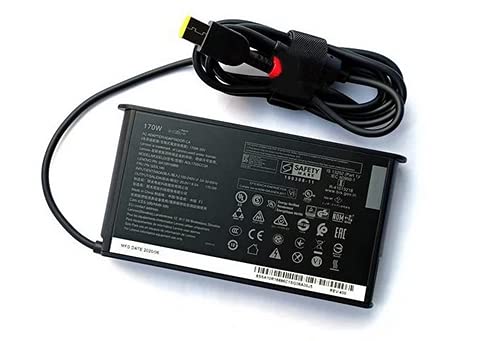 20V 8.5A 170W AC Adapter Charger Compatible with Thinkpad P53 P70 P71 P72 P73 P15 for Legion Y7000 Y7000P Y9000K Y520-15 R720 Y520 Y92 P/N:ADL170SDC3A PSA10R16886 02DL140 ADL230NDC3A T15p-20