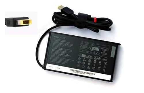 20V 8.5A 170W AC Adapter Charger Compatible with Thinkpad P53 P70 P71 P72 P73 P15 for Legion Y7000 Y7000P Y9000K Y520-15 R720 Y520 Y92 P/N:ADL170SDC3A PSA10R16886 02DL140 ADL230NDC3A T15p-20