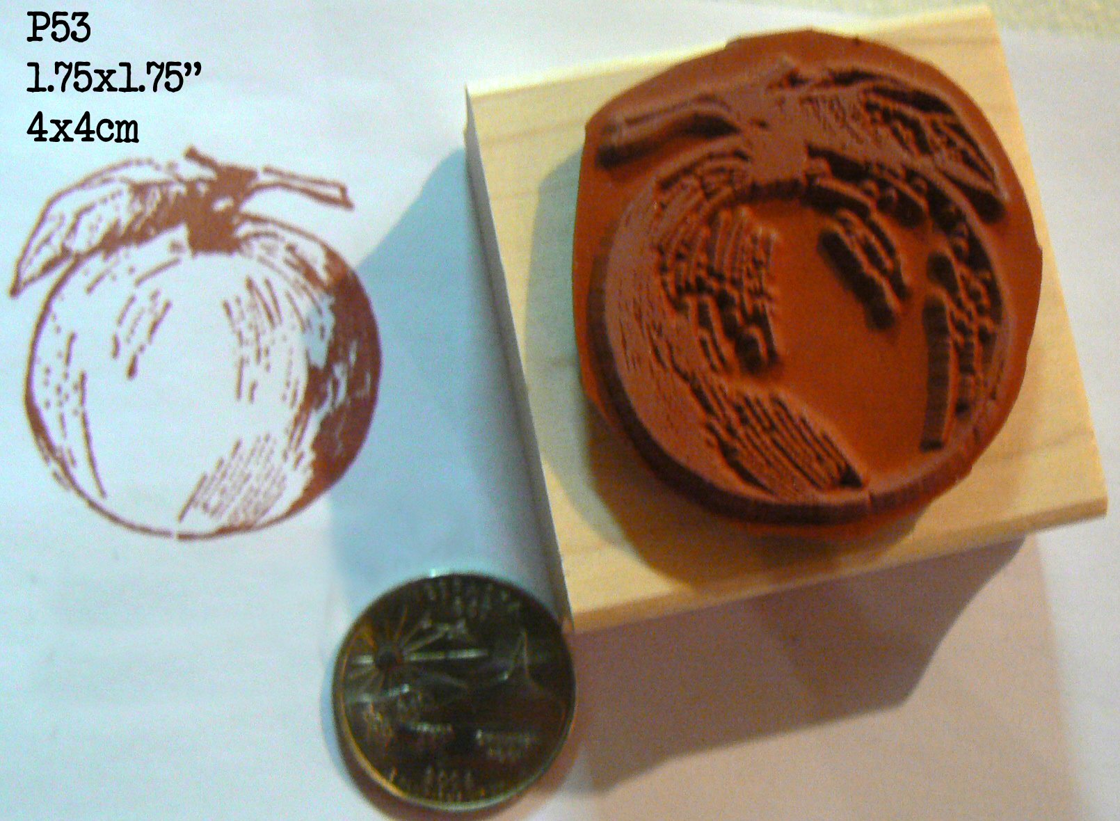 Apple Rubber Stamp P53